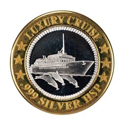 .999 Fine Silver Sunken Treasure Luxury Cruise $10 Limited Edition Gaming Token