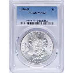 1904-O $1 Morgan Silver Dollar Coin PCGS MS62