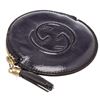 Image 5 : Gucci Blue Patent Leather Soho Round Coin Purse Wallet