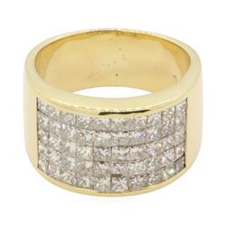 3 ctw Diamond Ring - 14KT Yellow Gold