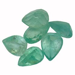 3.74 ctw Pear Mixed Emerald Parcel