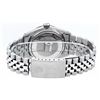 Image 8 : Rolex Mens Stainless Steel Green Roman Diamond & Emerald Datejust Wristwatch