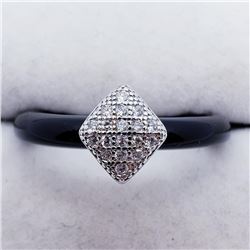 Black Onyx Cubic Zirconia Ring, Suggested Retail Value $40