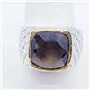 Image 1 : Brass Men'S Smokey Topaz(5.3ct) Ring (~weight 8.6g), Suggested Retail Value $200 (Estimated Selling 