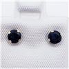 Image 1 : 10K Yellow Gold Sapphire(0.7ct) Earrings, Made in Canada, Suggested Retail Value $120