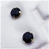Image 2 : 10K Yellow Gold Sapphire(0.7ct) Earrings, Made in Canada, Suggested Retail Value $120