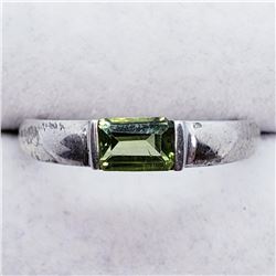 Silver Peridot Ring (~weight 3g), Suggested Retail Value $120