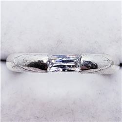 Silver Cubic Zirconia Ring (~weight 5g), Suggested Retail Value $120