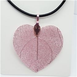 Natural Leaf Pendant Fashion Jewelry Necklace, Suggested Retail Value $100