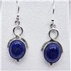 Image 1 : Silver Lapis Lazuli Earrings, Suggested Retail Value $120