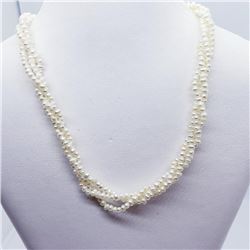 Silver Fresh Water Pearl (2.5 - 3Mm) 16 - 19 Inches Necklace, Suggested Retail Value $200 (Estimated