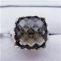 Brass Smokey Topaz(11.9ct) Ring (~weight 9.7g), Suggested Retail Value $200 (Estimated Selling Price