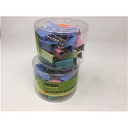 Lot of Menji Assorted Color Binder Clips (2 x 24)