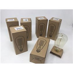 Lot of 40 W Filament Bulbs (6ct)
