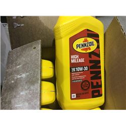 Lot of Pennzoil High Mileage SAE 10W-30