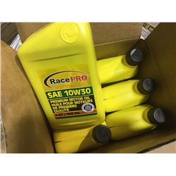 Lot of RaceProSAE 10W30 Premium Motor Oil
