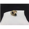 Image 1 : Ladies 18K Gold double solitaire ring with 1.56ct gemstones appraisal certificate if $7300.00