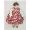 Image 1 : 14 PAPIER MACHE HEAD DOLL W/ KID BODY, CLOTH LEGS