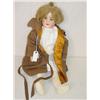 Image 1 : 28 BISQUE HEAD DOLL, COMPOSITION BALL JOINTED BOD