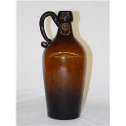 APPLIED HANDLE WHISKEY-AMBER (8 3/4 H X 3 1/2 D)