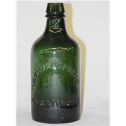 7 1/4 EMERALD GREEN HAWTHORN SPRING WATER BOTTLE,