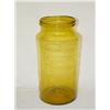 Image 1 : BRIGHT HONEY YELLOW UTILITY JAR W/ APPLIED LIP (1