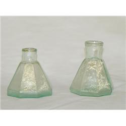 LOT (2) AQUA 8 SIDED UMBRELLA INKS: BOTH W/ PONTI