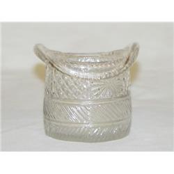 CLEAR GEOMETRIC BLOWN 3 MOLD HAT G3-7 (POSSIBLY S