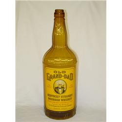 OLD GRAN-DAD WHISKEY STORE DISPLAY W/ LABEL-LIGHT