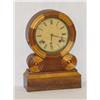 Image 1 : 14 1/2 ELAIS INGRAHAM SHELF CLOCK W/ MIXED WOOD C
