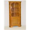 Image 1 : 19TH CENT. PINE OPEN TOP SCALLOPED CORNER CUPBOAR