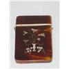 Image 1 : 3 3/4 SHELL CALLING CARD BOX W/ MOTHER OF PEARL I