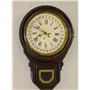 Image 1 : 19TH CENT. 24 E. INGRAHAM DEW DROP CALENDAR CLOCK