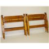 Image 1 : (2) 19TH CENT. MAPLE & PINE FOUR POST SINGLE BEDS