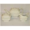 Image 1 : (3) PC. ENGLISH WHITE SALT GLAZE TEA SERVICE: (1)