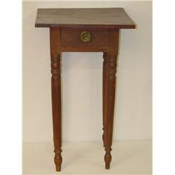 DIMINUTIVE COUNTRY SHERATON CHERRY 1 DRAWER STAND