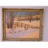 Image 1 : LATE 19TH CENT. OIL ON CANVAS LUMINOUS WINTER LAN
