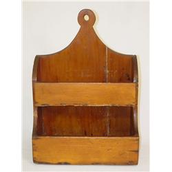 17 1/2 LATE 19TH CENT. PINE 2 TIER HANGING WALL S