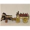 Image 1 : 20 WILKINS CAST IRON FIRE PATROL WAGON W/ 3 HORSE