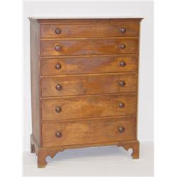 37 1/2 TIGER MAPLE COUNTRY CHIPPENDALE GRADUATED 