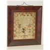 Image 1 : 19TH CENT. NEEDLEWORK SAMPLER-C.A. BROWN 1843 W/ 