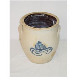 1 GAL. J.M. PRUDEN ELIZ-TOWN NJ CREAM CROCK W/ FL
