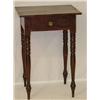 Image 1 : CHERRY SHERATON 1 DRAWER STAND W/ OVERHANGING TOP