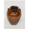 Image 1 : 9 1/4 NEW ENGLAND REDWARE 2 HANDLED JAR (PROBABLY