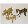 Image 1 : LOT (3) SCHOENHUT PAINTED WOODEN ANIMALS: (1) SPA