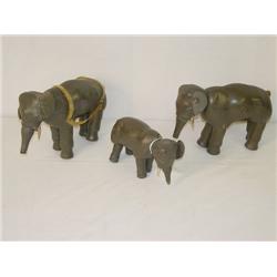 LOT (3) SCHOENHUT PAINTED WOODEN ANIMALS: (2) LAR