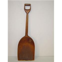 36 19TH CENT. MAPLE WOODEN SHOVEL - NORMAL WEAR