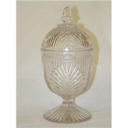 8 3/4 CLEAR SANDWICH COVERED SUGAR-RIBBED PALM PA