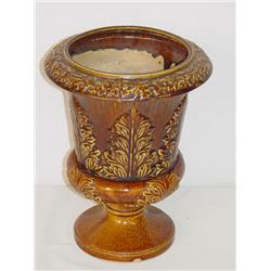 RARE 12 BENNINGTON 2 PART JARDINERE W/ EMBOSSED F