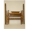 Image 1 : 19TH CENT. MAPLE & PINE 4 POST ROPE BED W/ SHAPED